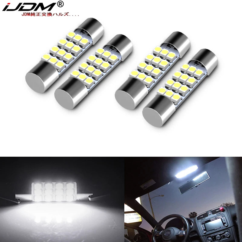 Xenon White LED Interior Dome / Map / Cargo Bulbs (4-Pack)