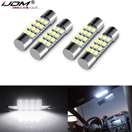 Xenon White LED Interior Dome / Map / Cargo Bulbs (4-Pack)