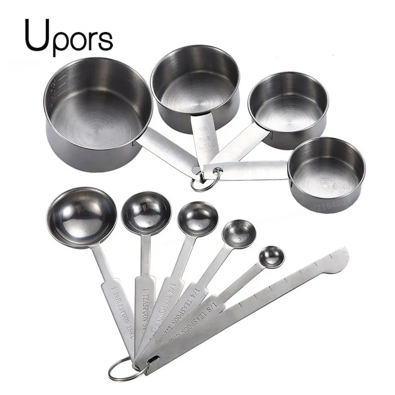 Nesting Metal Measuring Cups and Spoons - Kitchen Baking Set - photo 2