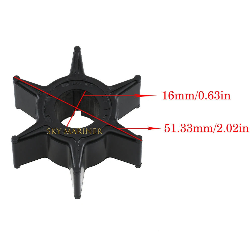 6H4-44352 Impeller For Yamaha Outboard Motor 2 Stroke 25HP 30HP 40HP 50HP Outboard Engine 6H4-44352-00 Parsun T40 boat motor