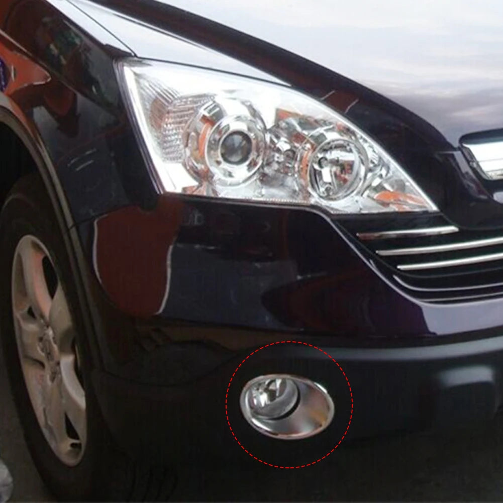 For Honda CR-V CRV 2009 2008 2007 Front Bumper Fog Light Trim Foglight Lamp Cover Reflective Sticker Decor Car Accessories