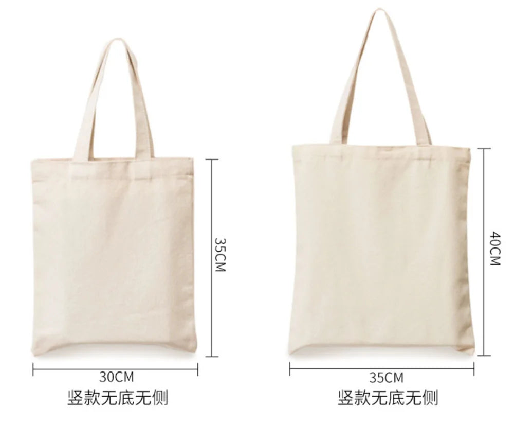 Canvas Bag Storage Bag Grocery Bag Eco-Friendly foldable Bag folding Pocket Tote Portable Shoulder Handbags Food Shopping bag