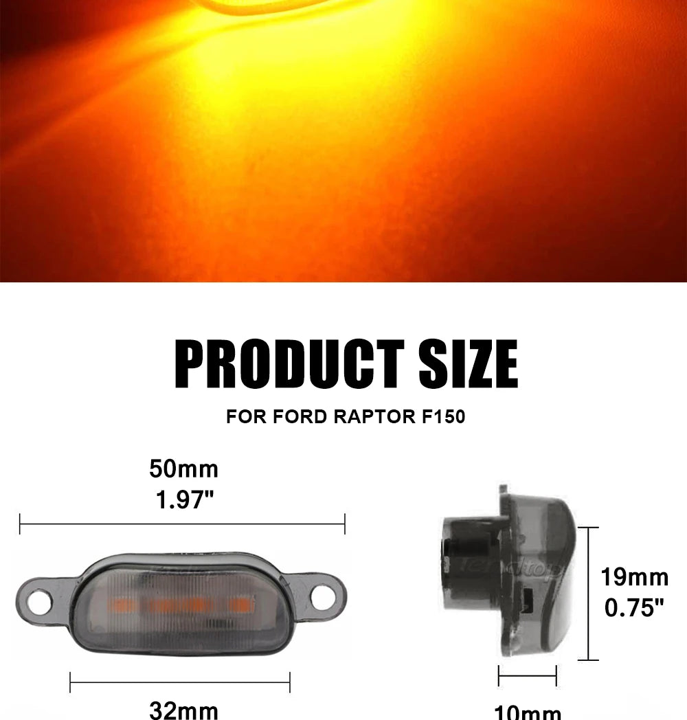 Front Grille Marker LED Light Kit for Ford F-150 2004–2019 (Waterproof)