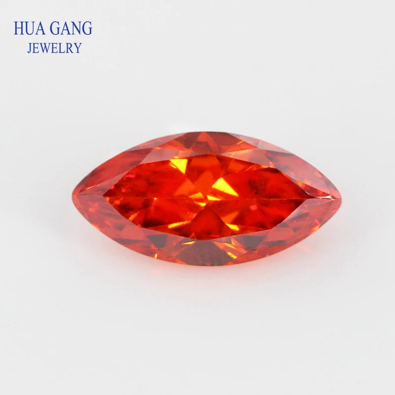 5A Marquise Shape Cubic Zirconia Stone Multicolor Brilliant Cut Loose CZ Synthetic Gems Beads For Jewelry