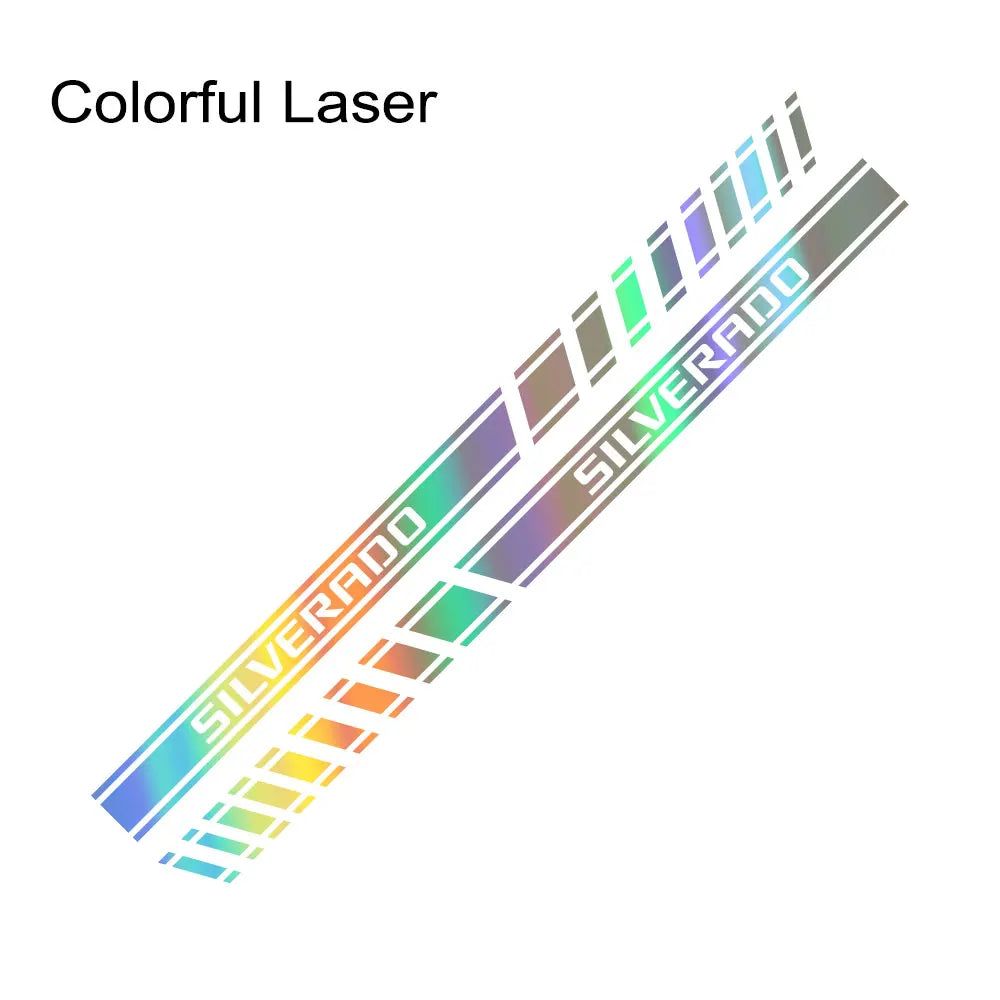 Pickup Door Side Stickers For Chevrolet Silverado 1500 LT LTZ WT Trail Boss RST Truck Stripes Decal Decor Cover Auto Accessories