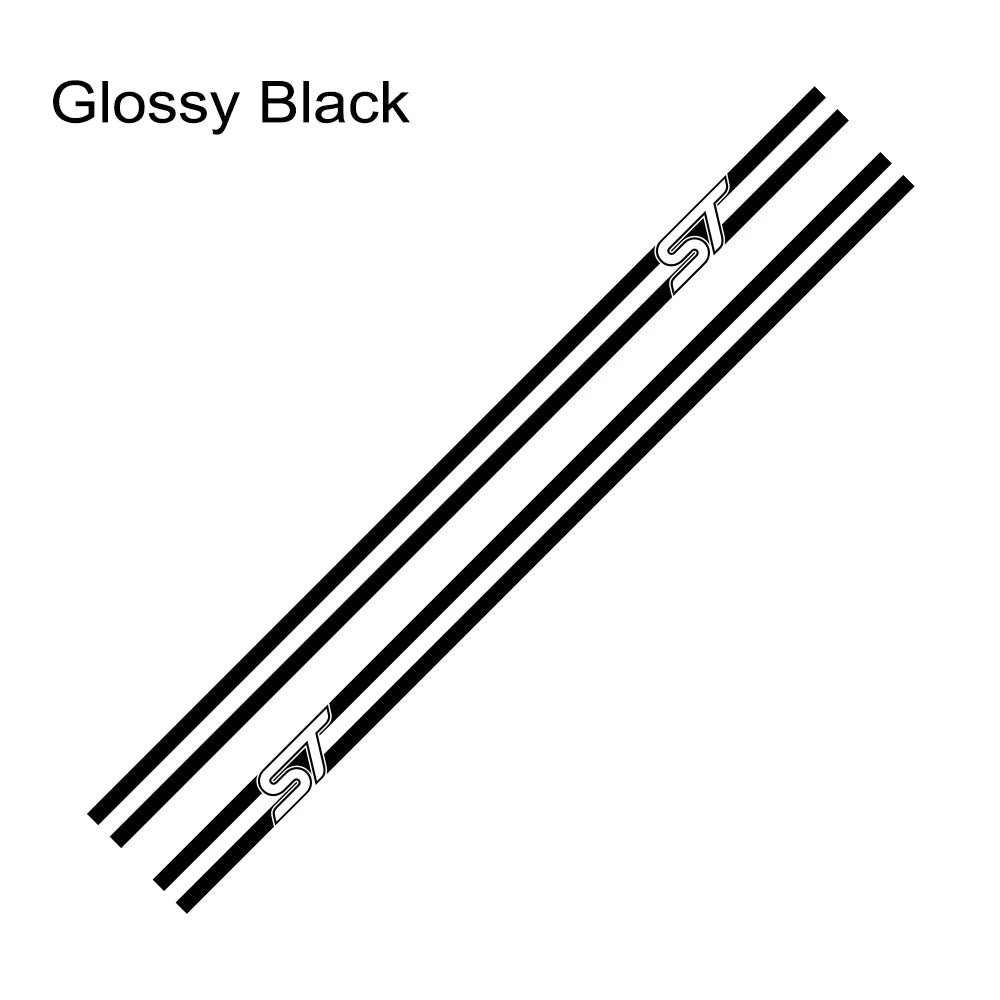 2Pcs Car Side Stripe Graphic Decal – Vinyl Film Compatible with Ford Focus ST
