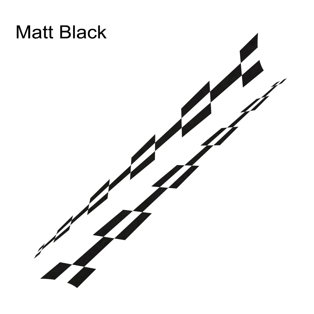 2PCS Car Vinyl Side Stripe Decal – Racing Sport Graphics Compatible with Vauxhall Adam, Astra, Viva, Corsa