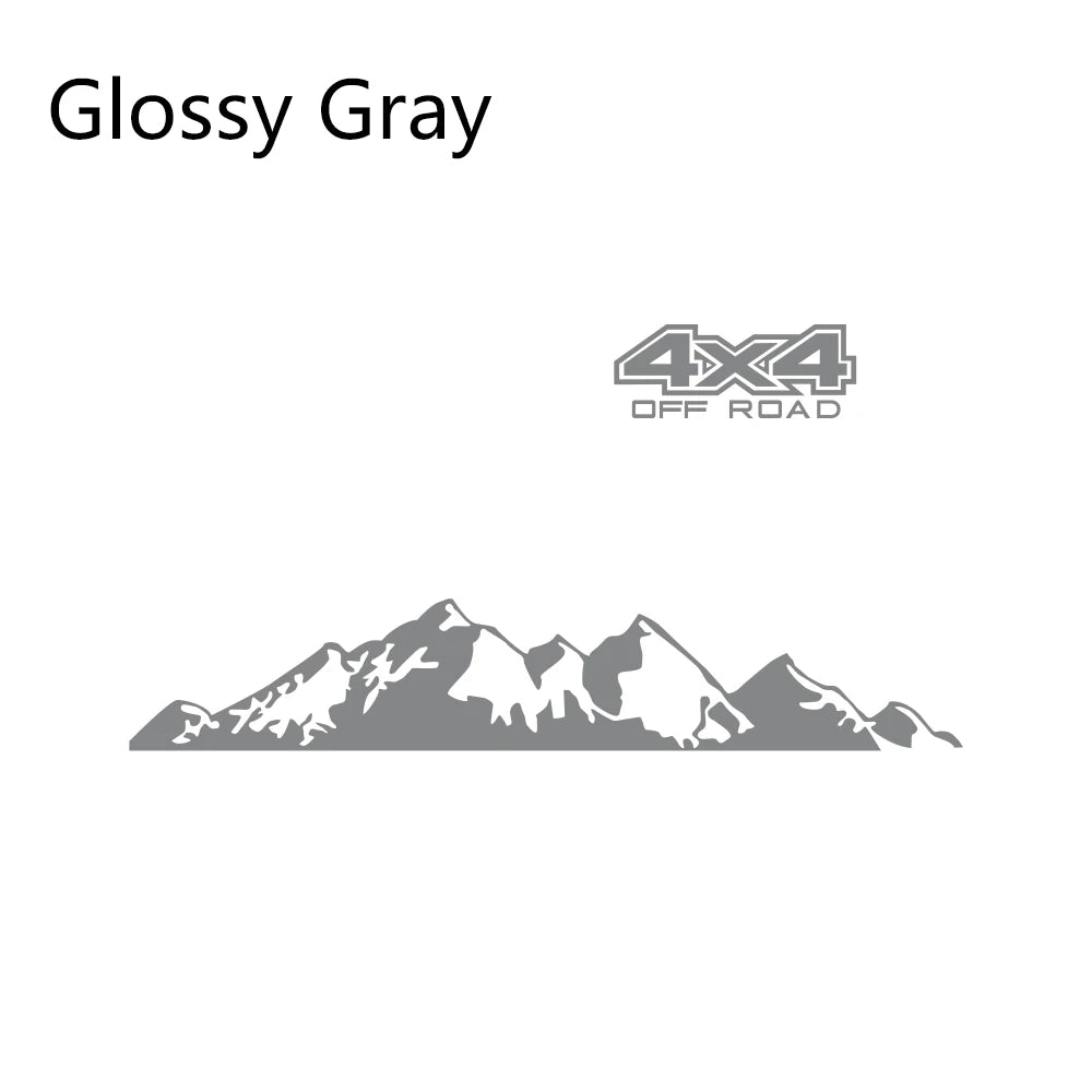 4x4 Off-Road Graphic Vinyl Decal – Compatible with Ford Ranger Raptor, Isuzu D-Max, Nissan Navara, Toyota Hilux