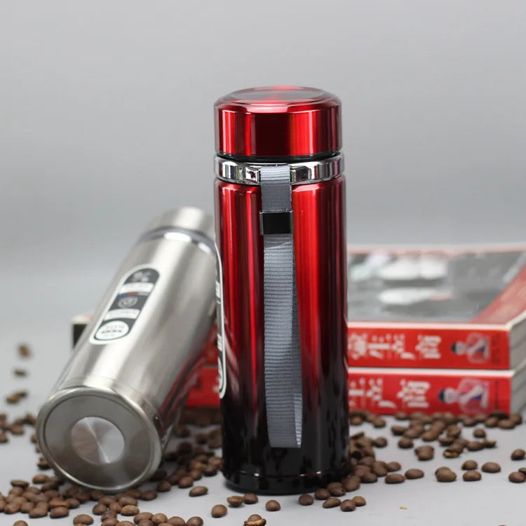 High Capacity Business Thermos Mug Stainless Steel Tumbler Insulated Water Bottle Portable Vacuum Flask For Office Tea Mugs