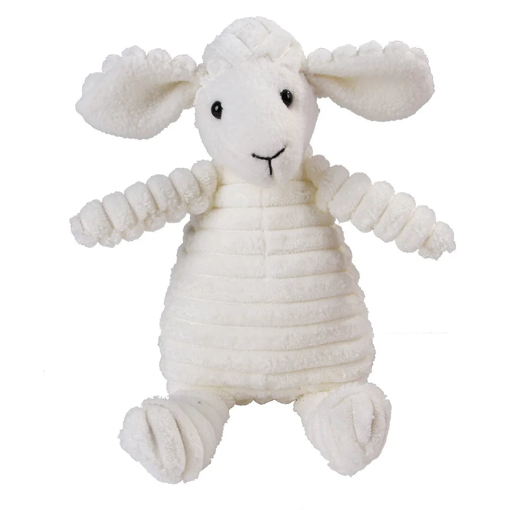 Squeaky Plush Chew Toy for Dogs, Animal Shapes