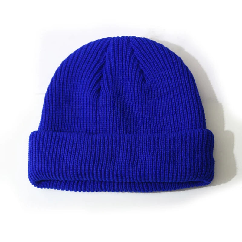 Baggy Docker Knit Beanie - Brimless Cuffed Winter Cap for Men - photo 13