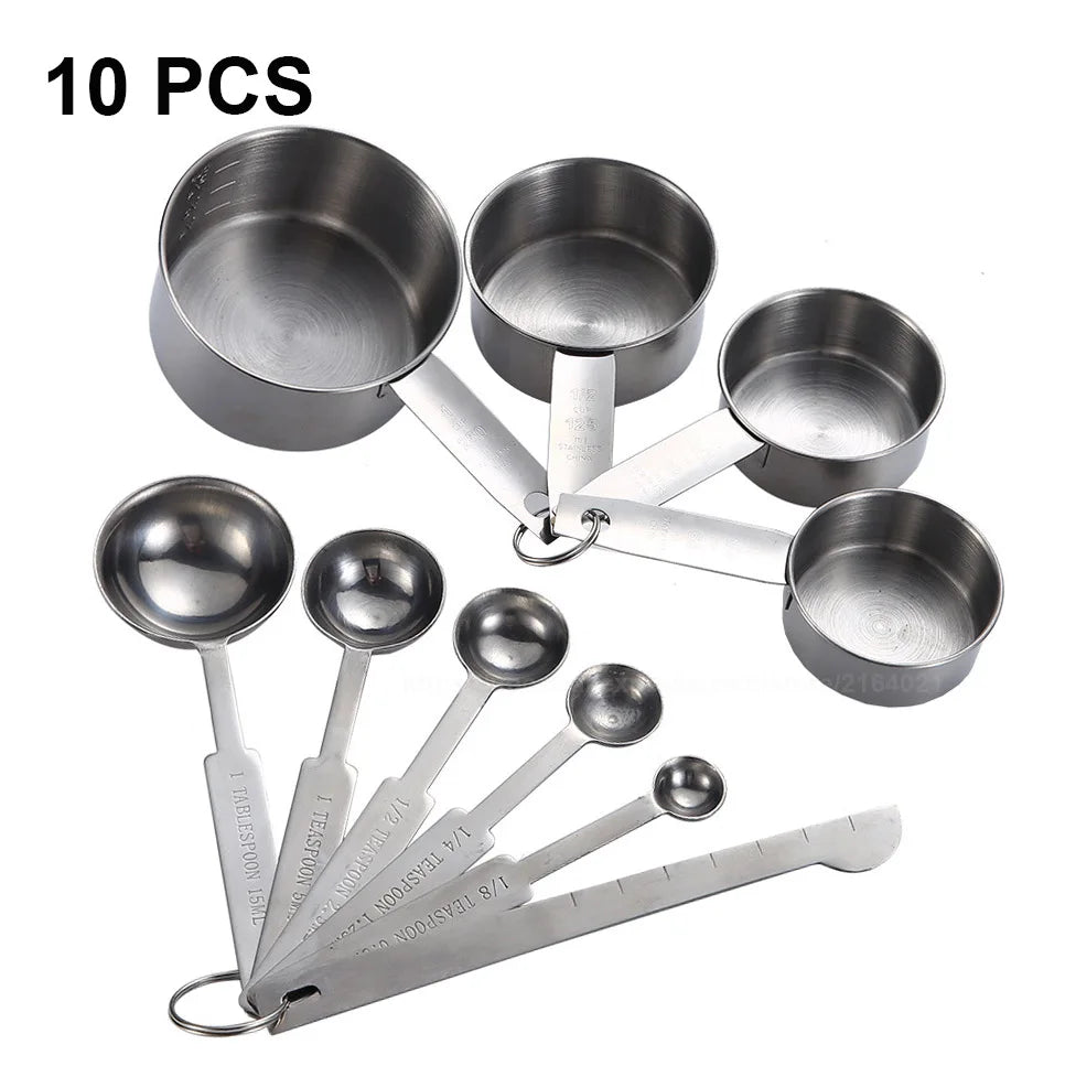 Nesting Metal Measuring Cups and Spoons - Kitchen Baking Set - photo 9