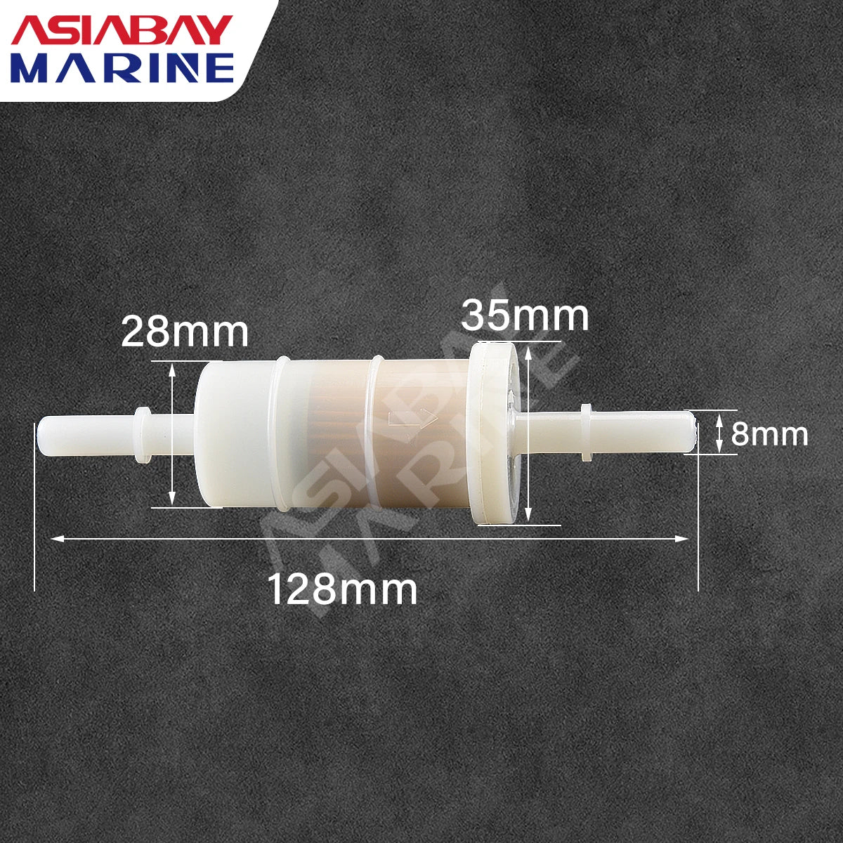 8mm 5/16" Fuel Filter For Mercury Marine Outboard Engine Quicksilver 35-879885Q 35-879885T 30-400hp Gas Water Separator
