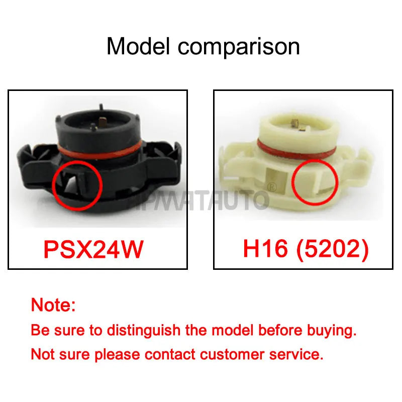 2PCS For Jeep Compass 2017 2018 2019 LED Car Front Daytime running Light Bulbs DRL Lamps 2504 PSX24W 6000KError Free Accessories