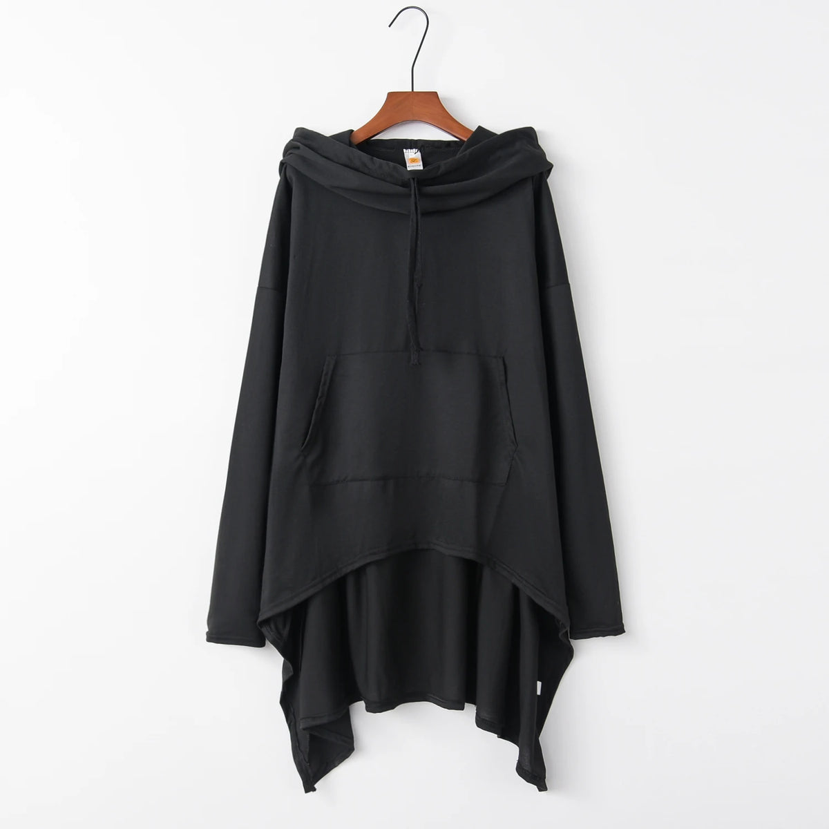 Women's Long Solid Color Hoodie with Pockets