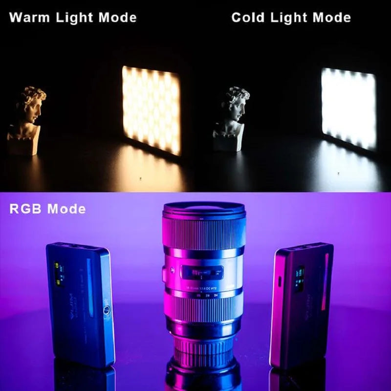 Ulanzi VL120 RGB LED Video Light – 120 Beads, 3100mAh, CRI95+, 20 FX Modes | Vlog, TikTok, YouTube
