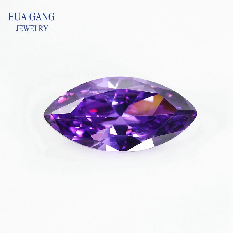 5A Marquise Shape Cubic Zirconia Stone Multicolor Brilliant Cut Loose CZ Synthetic Gems Beads For Jewelry