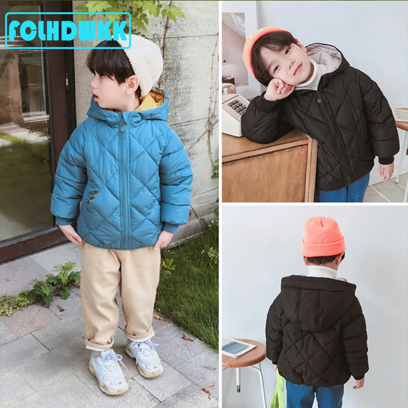 Kids Padded Winter Jacket - Velvet-Lined Warm Coat for Boys and Girls - photo 6