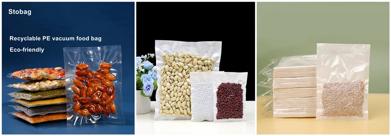 StoBag Frosted Matte Plastic Clothing Packaging Zipper Bag Zippered Shipping Sealed Underwear Socks Storage Reusable Pouch