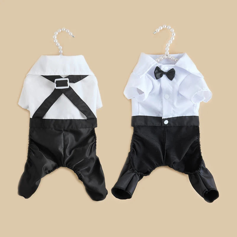 Dog Formal Suit Coat - Wedding Tuxedo Outfit for Small Dogs