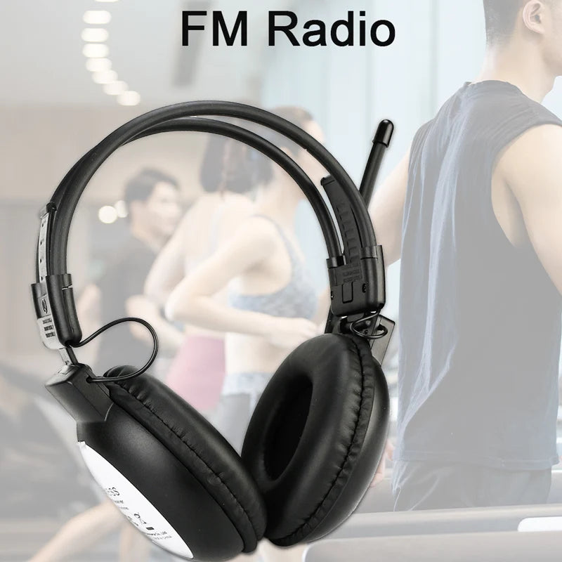 RETEKESS TR101 FM Headphone Radio Receiver Wireless Headset Radio Earphone Receiver Conference Interpretation Meeting Translate