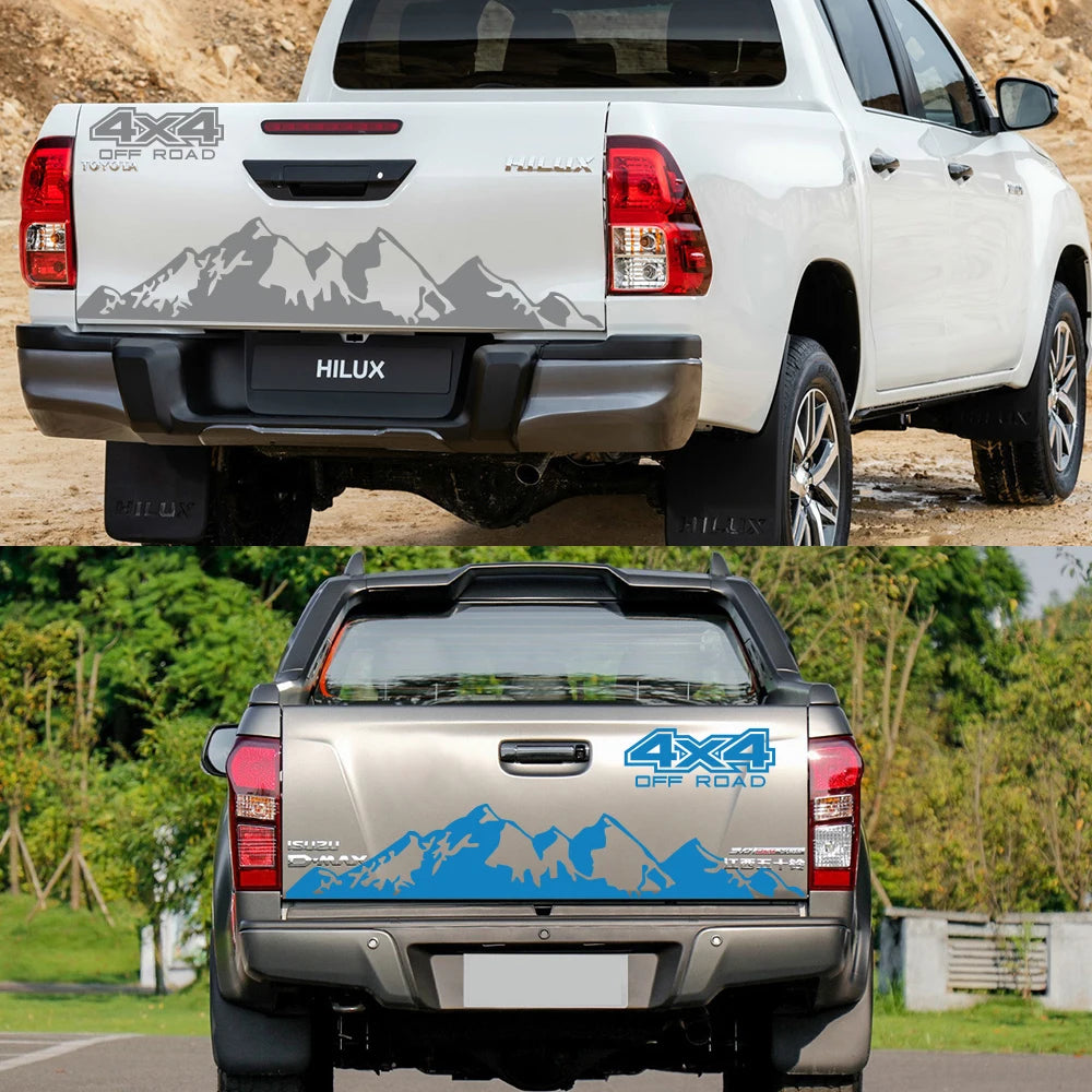 4x4 Off-Road Graphic Vinyl Decal – Compatible with Ford Ranger Raptor, Isuzu D-Max, Nissan Navara, Toyota Hilux