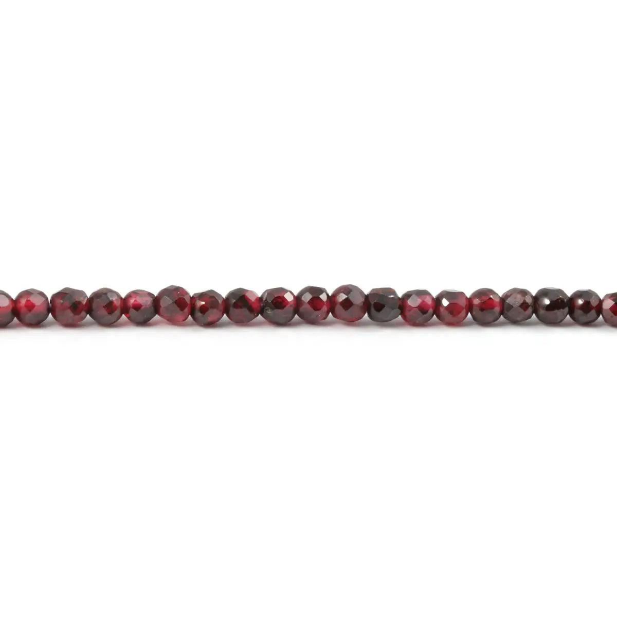 Natural Gem Stone Garnet Beaded 2 3mm Small Faceted Loose Beads for DIY Bracelet Necklace  Jewelry Making Accessories 15''