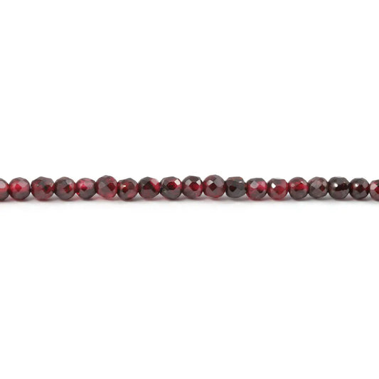 Small Faceted Garnet-Look Loose Beads 2-3mm for DIY Bracelets & Necklaces - photo 2