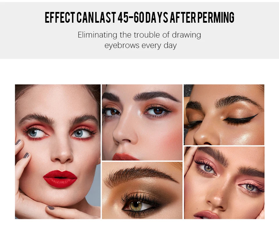 Brow Lamination Kit Semi-permanent Brow Lift Extension Kit Brow Lash Lift Brow Lamination Eyelash Lifting Perming Lashes Makeup