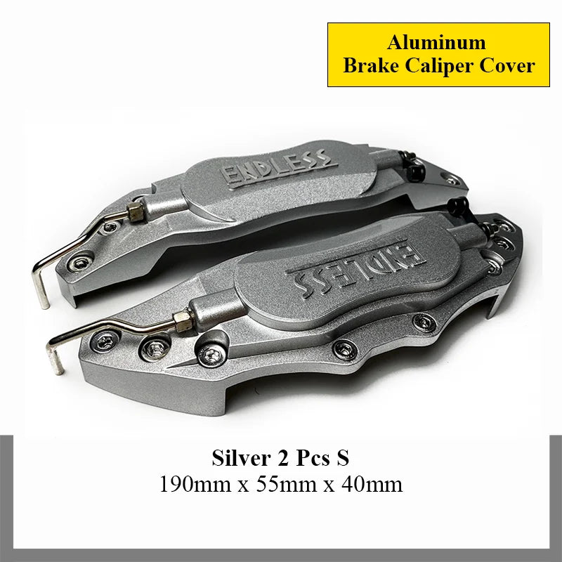 4PCS/2Pcs ENDLESS Aluminum Brake Caliper Covers Front Rear Blue Red Yellow Universal Caliper Cover Kit Decoration Car Styling