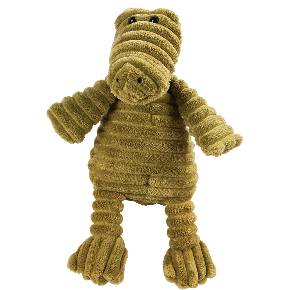 Squeaky Plush Chew Toy for Dogs, Animal Shapes