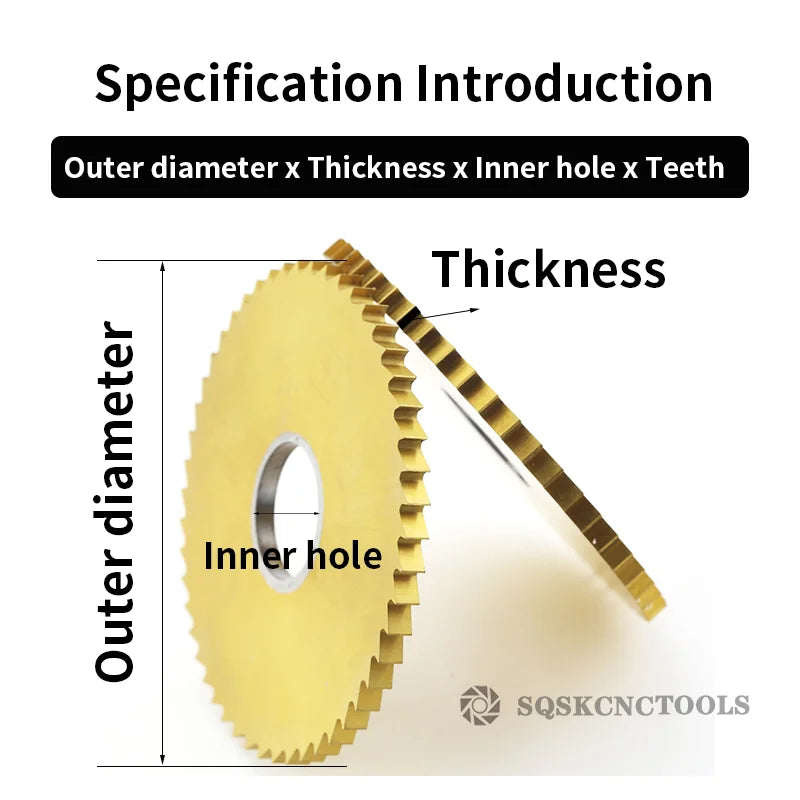 HSS Circular Slotting Saw Blades – 40-100mm Precision Cutter for Metal Milling & Slotting