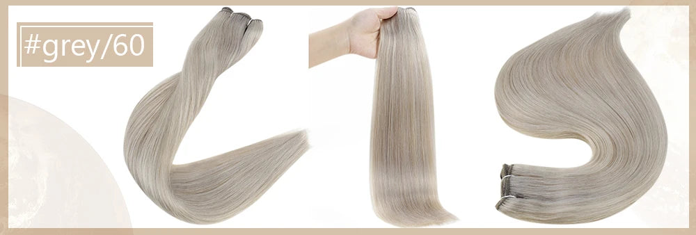 Full Shine Hair Bundles 100% Human Hair Weft Extensions Ombre Blonde Color100g Sew In Silky Straight Remy Skin Double Weft