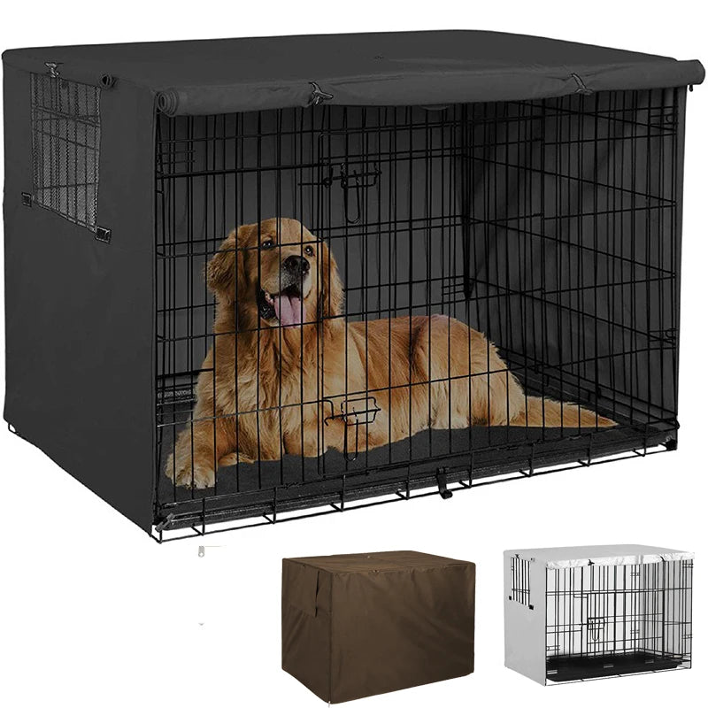 210D Oxford Dog Kennel Cover - Waterproof Foldable