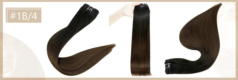 Full Shine Hair Bundles 100% Human Hair Weft Extensions Ombre Blonde Color100g Sew In Silky Straight Remy Skin Double Weft