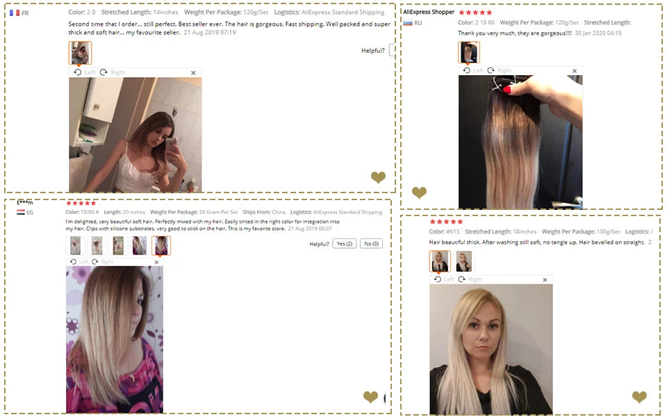 Full Shine Seamless Clip in Hair Extensions Remy Human Hair 8Pcs 120g & 80g Clip In Hair Extensions Human Hair Blonde Skin Weft
