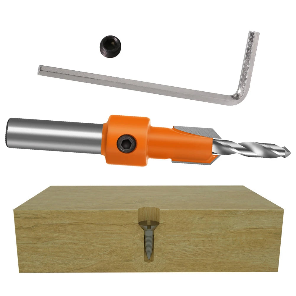 8mm Shank Countersink Router Bit, Woodworking Milling Cutter