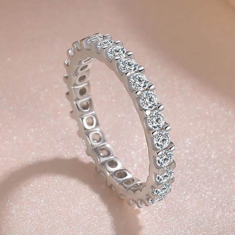 Cubic Zirconia White Gold Ring for Women - Bridal & Wedding