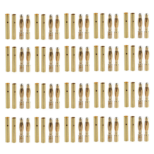 10-Pair Gold Bullet Banana Connectors for RC Battery ESC Motor (2-8mm)