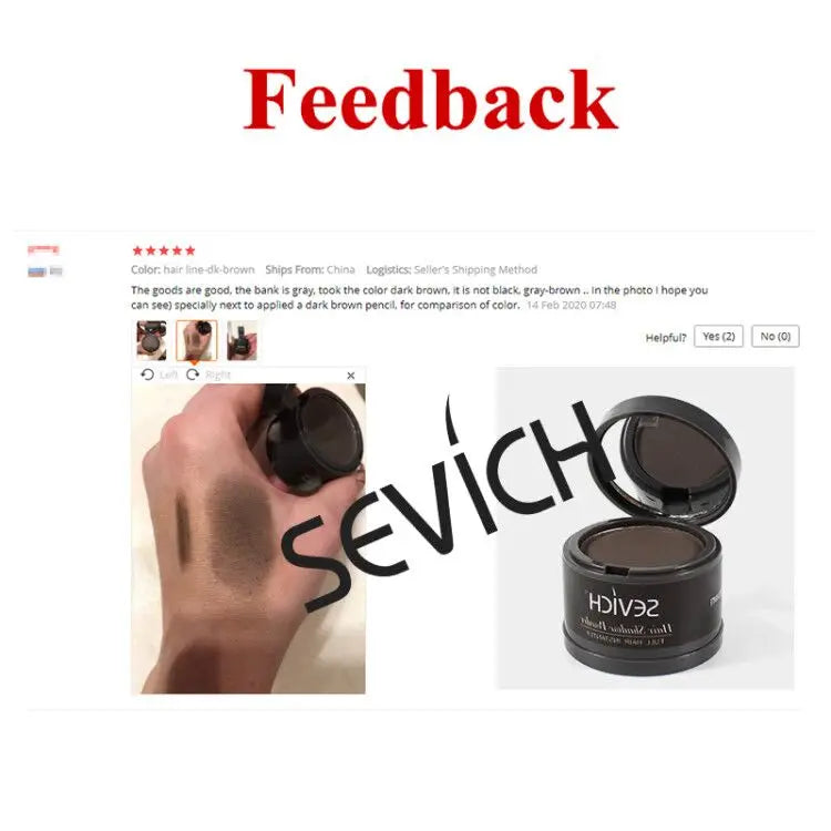 MMAlto Sevich Hairline Shadow Powder 4g – Hair Concealer for Thinning Hair & Hairline Coverage