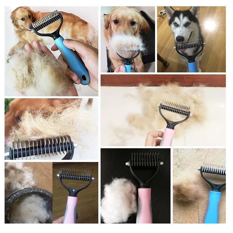 Double-Sided Dog Dematting Comb - Mat & Tangle Removal Tool - photo 5