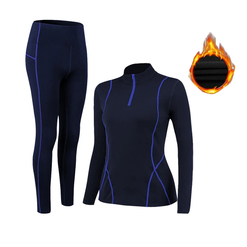 Women's High Collar Thermal Set - Long Sleeve Top & Long Johns - photo 8