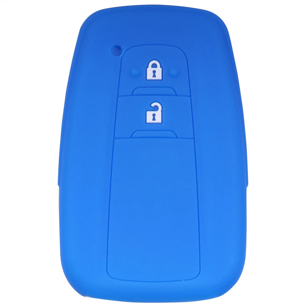 Lcyam Key Fob Cover Case Remote Protector Smooth Silicone Fits for Toyota Rav4 Corolla Camry Hilux Car Accessories Key Cover