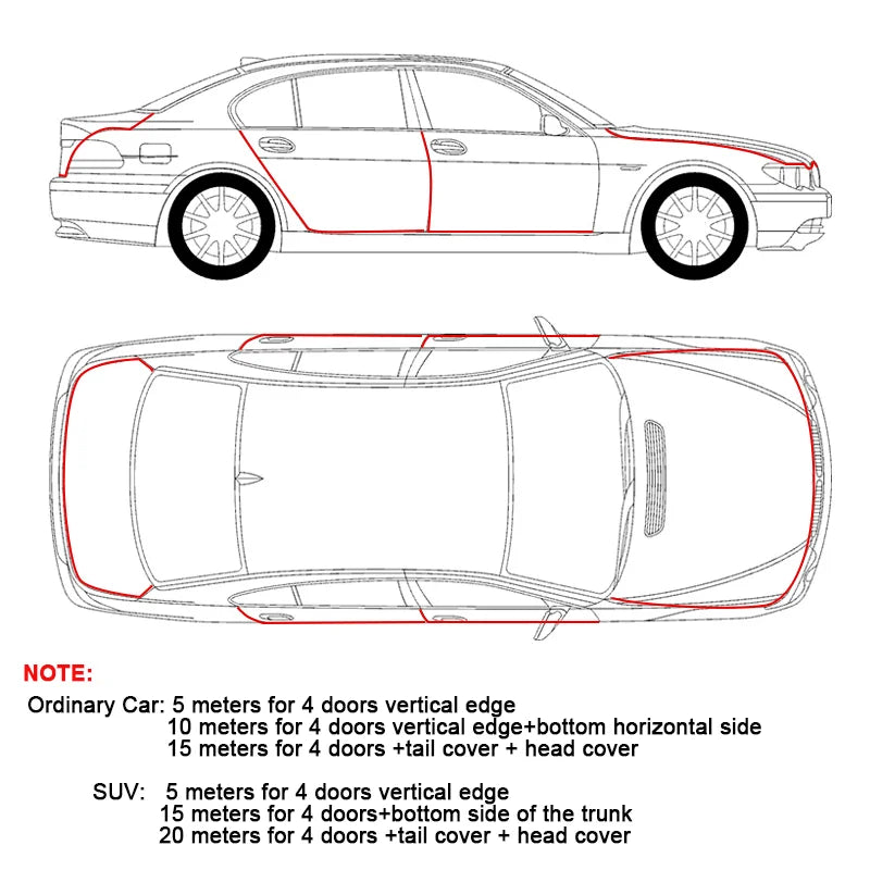 U-Shape Car Door Edge Guard Trim, 2 m, 5 m or 10 m - view 10