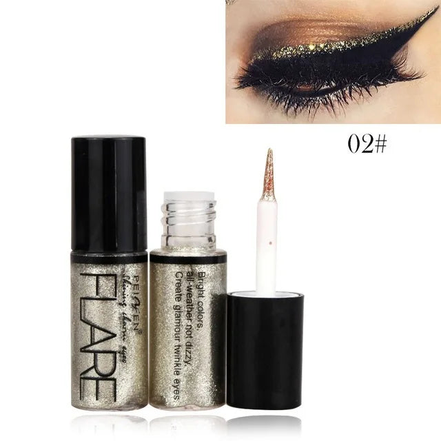 Double-Ended Stamp Liquid Eyeliner Pen – Waterproof Fast-Dry Black Eye Liner with Seal Stamp