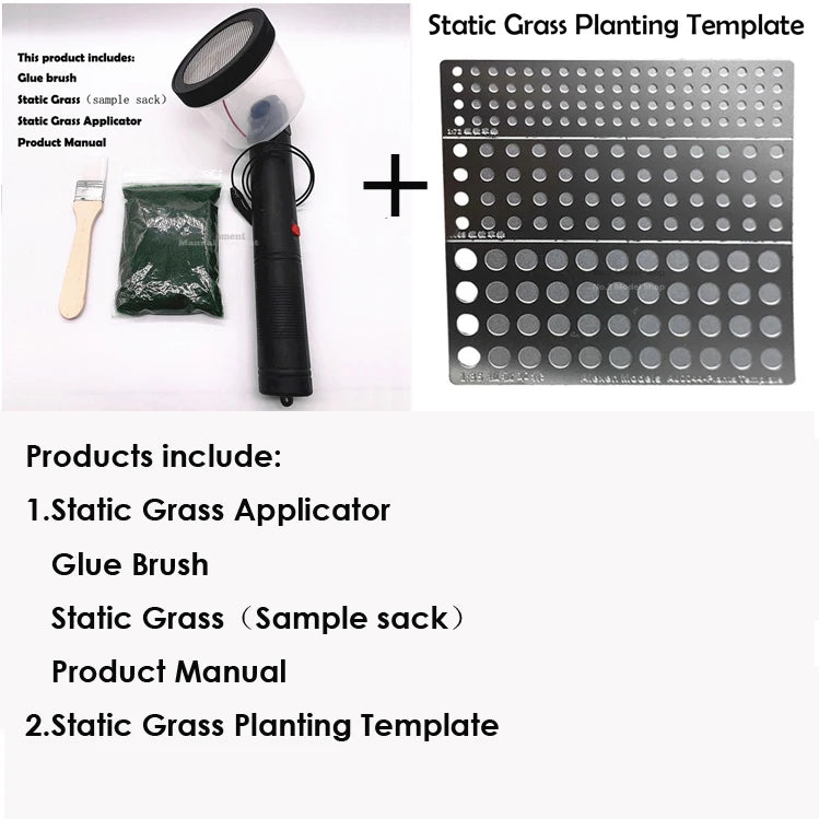 ABS Mini Static Grass Flocking Applicator for Gundam Model Military Miniature Wargame Diorama Scene Terrain Scenery Making Tool