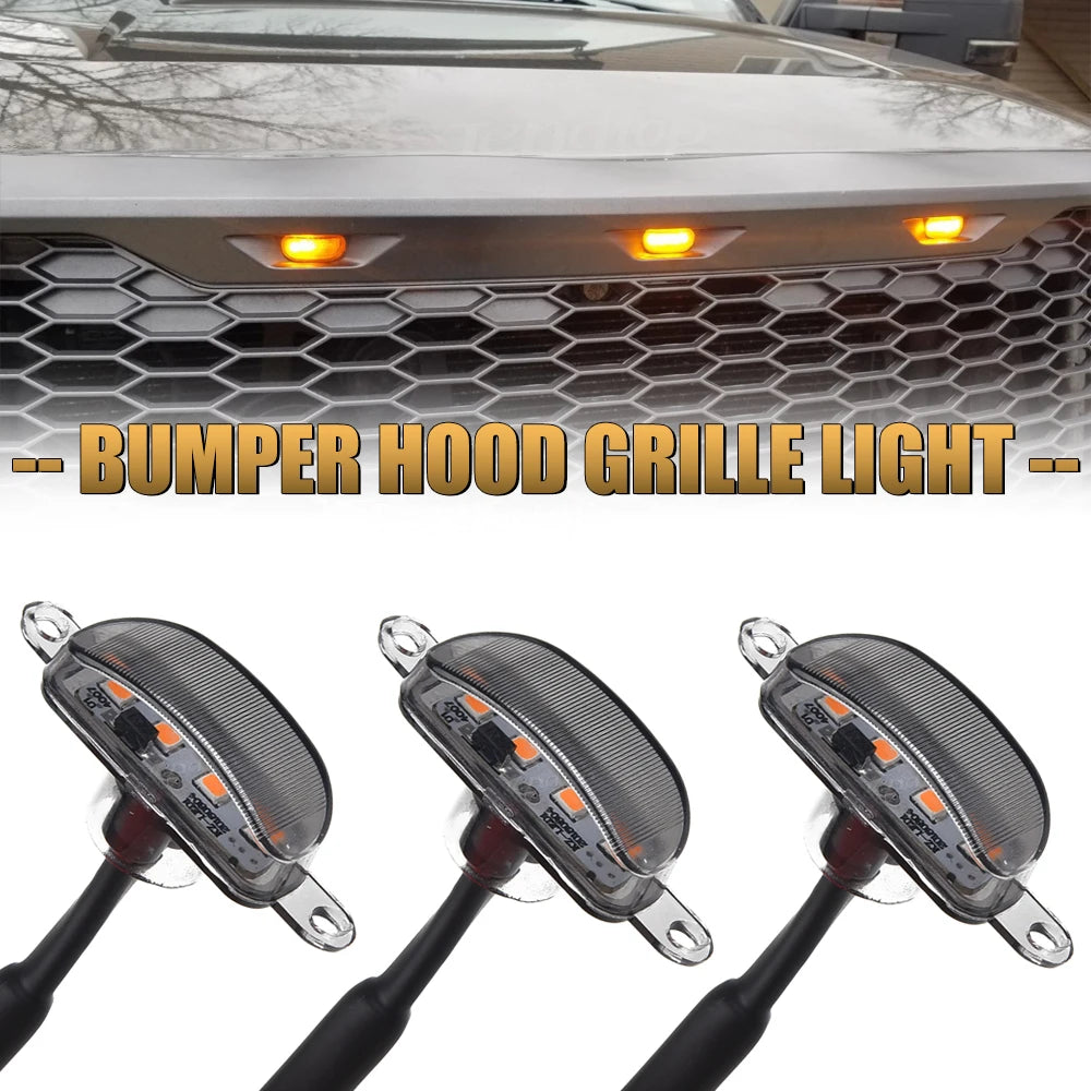 Front Grille Marker LED Light Kit for Ford F-150 2004–2019 (Waterproof)