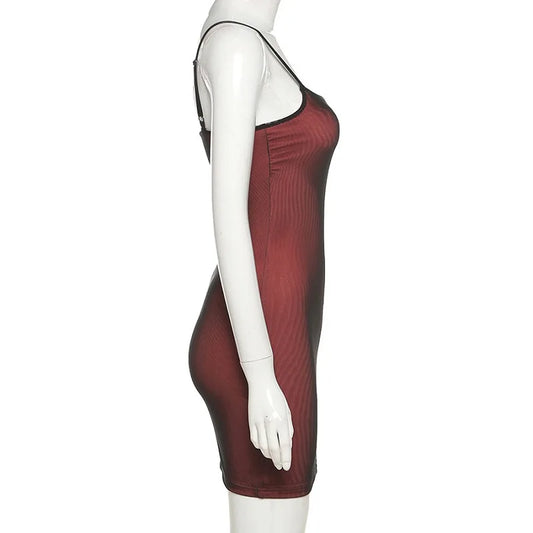 Women's Mesh Double-Layer Tight Suspender Dress - Hip-Hugging Split Summer Dress - photo 6