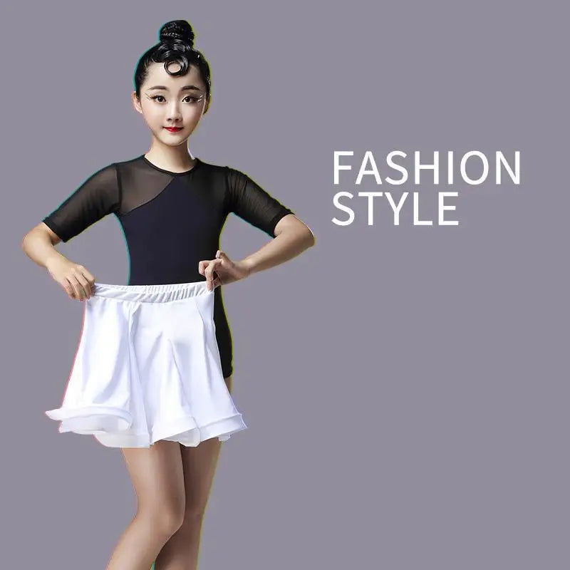Leopard Latin practice dress for girls and women