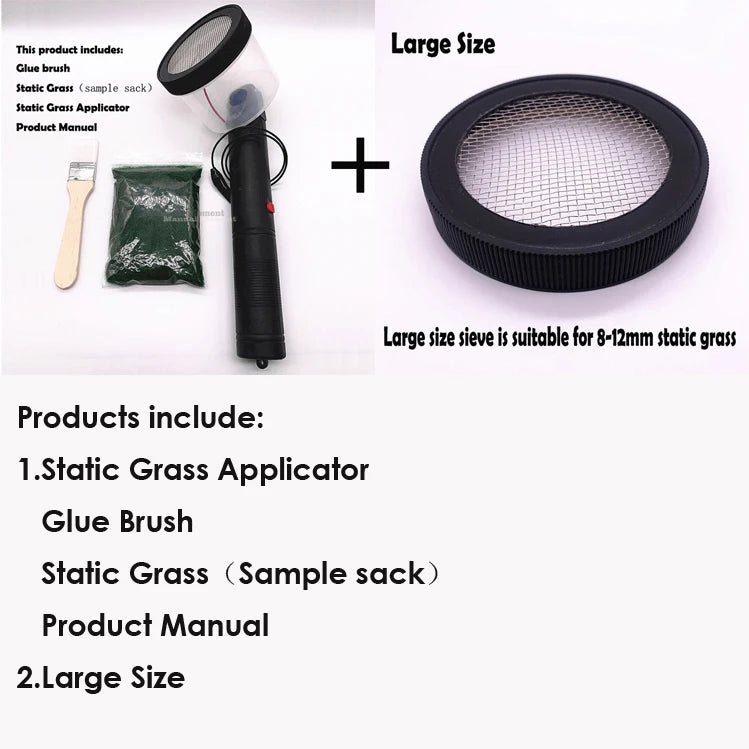 ABS Mini Static Grass Flocking Applicator for Gundam Model Military Miniature Wargame Diorama Scene Terrain Scenery Making Tool